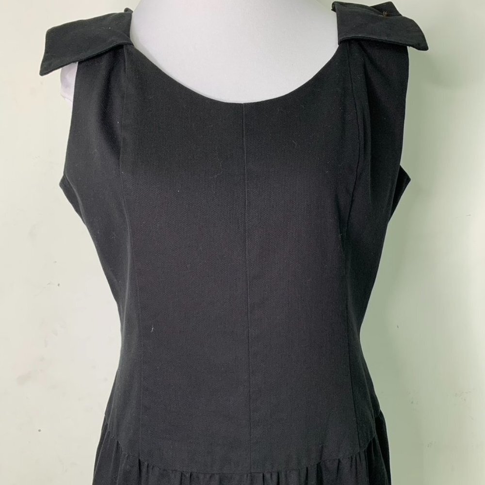 Vintage Albert Nipon Black Executive Sheath Dress… - image 3